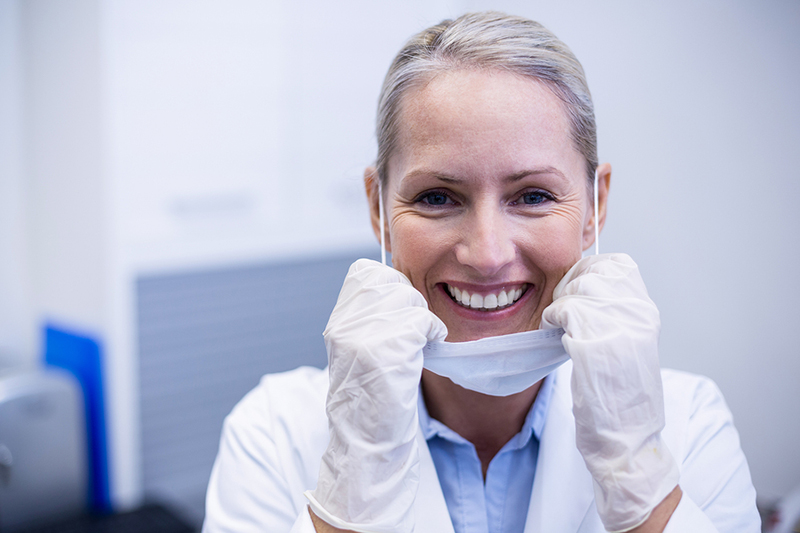 dental hygienist smiling