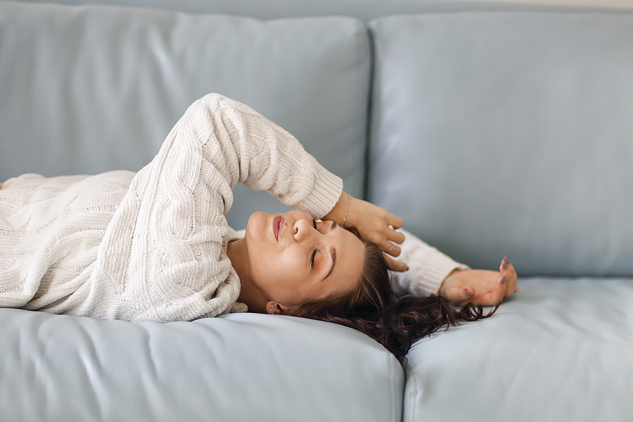 woman relaxing with sedation