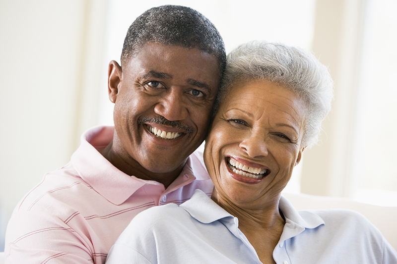 older couple with no tooth decay