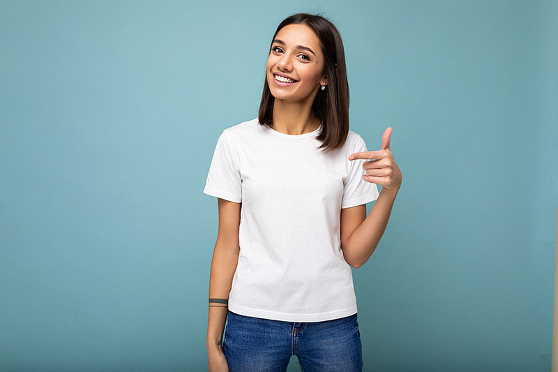 Young woman smiling